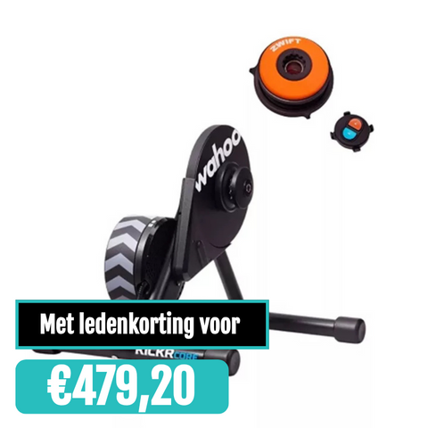 KICKR Core met Zwift cog/click